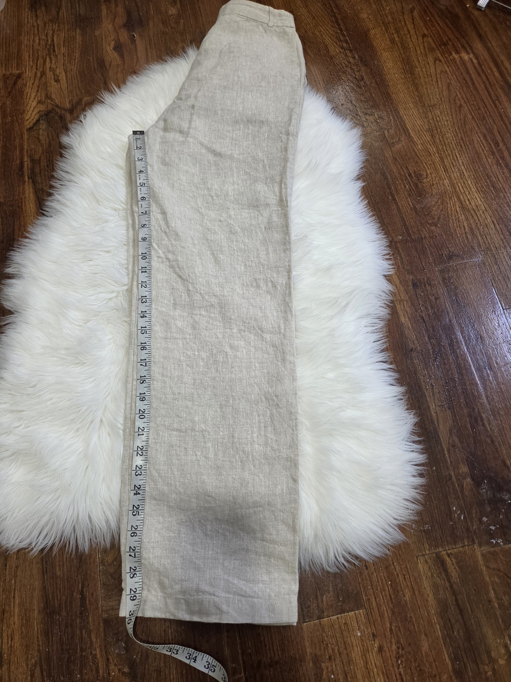 Reformation High-Rise Wide Leg Linen Pants - Cream - Picture 11 of 14